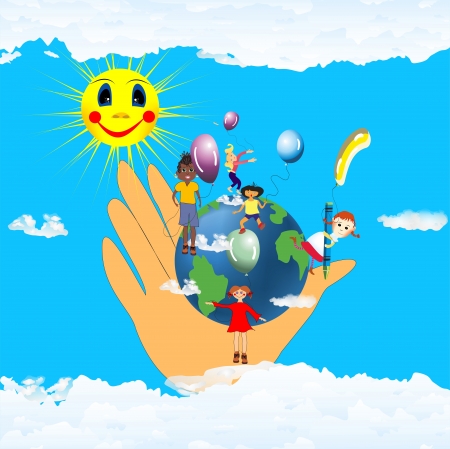 planet children,のイラスト素材