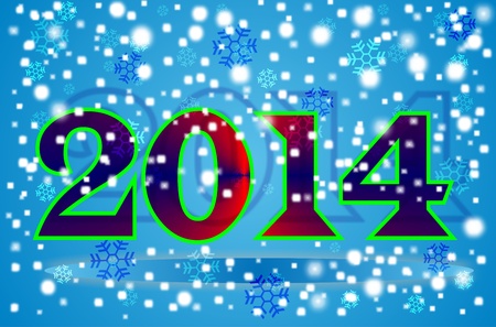 composition of the New Yearのイラスト素材