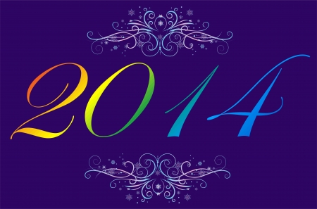 composition of the Nw Yearのイラスト素材