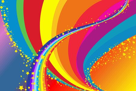 Rainbowのイラスト素材