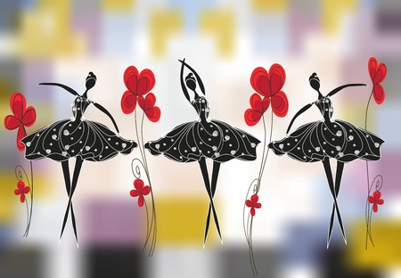 ballet,のイラスト素材