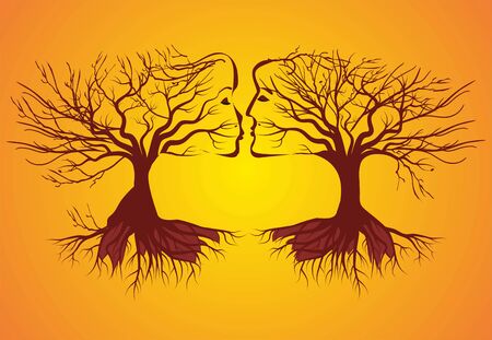 trees,のイラスト素材