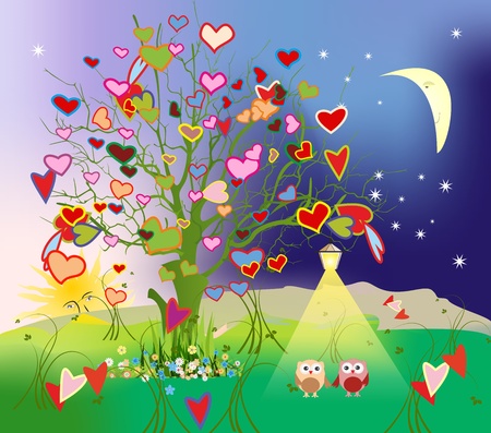 love tree,のイラスト素材