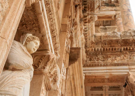 Celsus Library in Ephesus, Izmir, Turkey.の写真素材