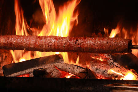 Turkish Kebab Doner. Traditional Turkish Food; Doner (Cag) Kebab (Kebap)の写真素材