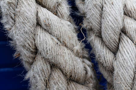 Old rope texture and background. Old rope.の写真素材