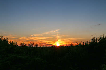 Sunset with beautiful sky.の写真素材