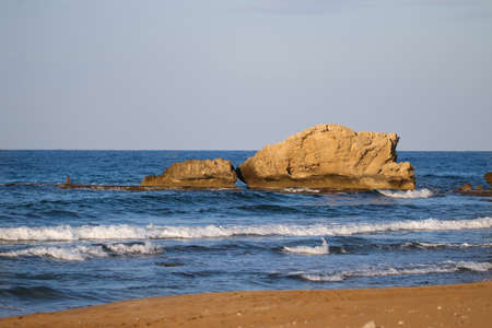 Rocky coast of the sea.の写真素材