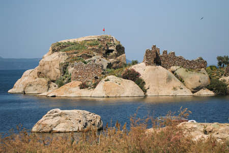Salt Bafa Lake landscape with great nature - Mugla - Turkey. Latmos.の写真素材