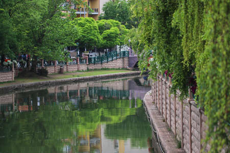 View of Porsuk River in Eskisehir, Turkey.
