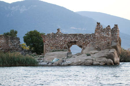 Salt Bafa Lake landscape with great nature - Mugla - Turkey. Latmos.の写真素材
