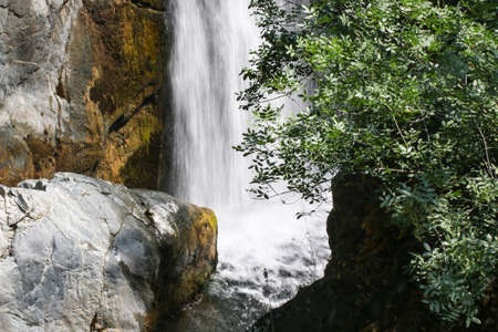 SutÃ¼ven Waterfall in Ä°da Mountain, Turkey.の写真素材