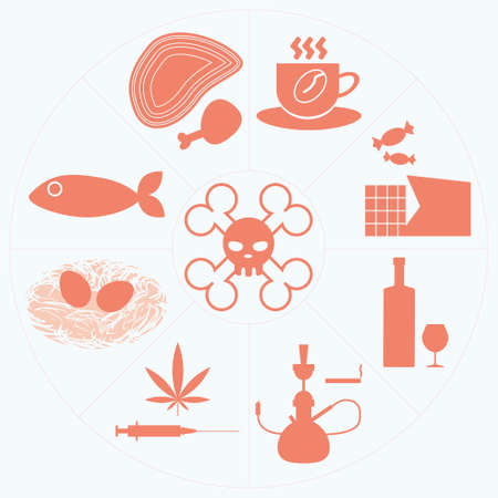 bad habitsのイラスト素材