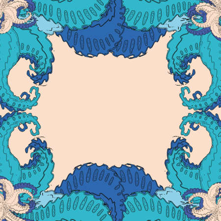 Pattern-octopusのイラスト素材