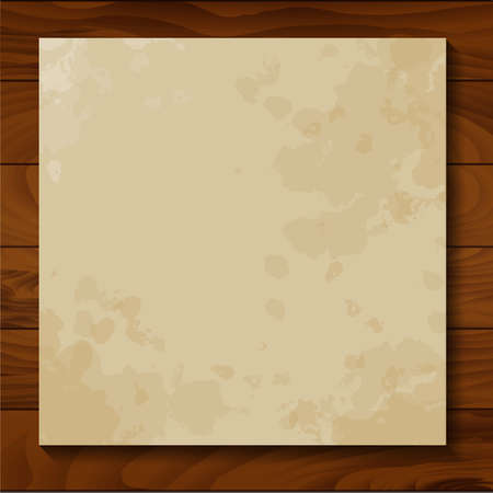Paper texture. Background aged paper. Backdrop wood texture. The image can be used as a template. (vintage paper)のイラスト素材