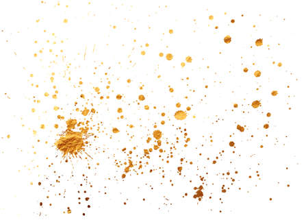 Textured golden spot. The image can be used as an additional element for design postcards New Year 2018 Merry Christmas greeting cardの写真素材