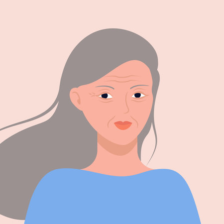 girl profile on isolated background