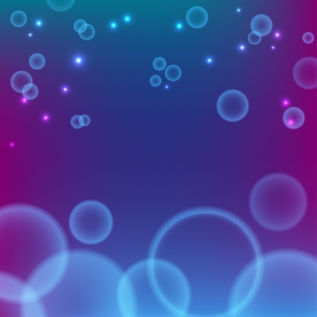 Blue vector background with Bokehのイラスト素材