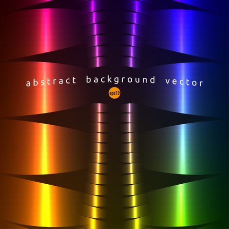 Vector colorful abstract background with shiny stripsのイラスト素材