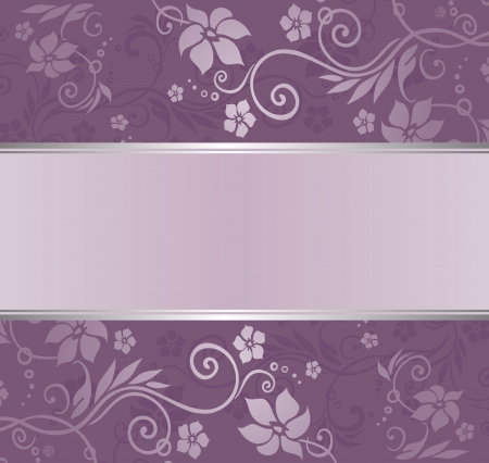 violet and silver luxury vintage wallpaper with copyspaceのイラスト素材