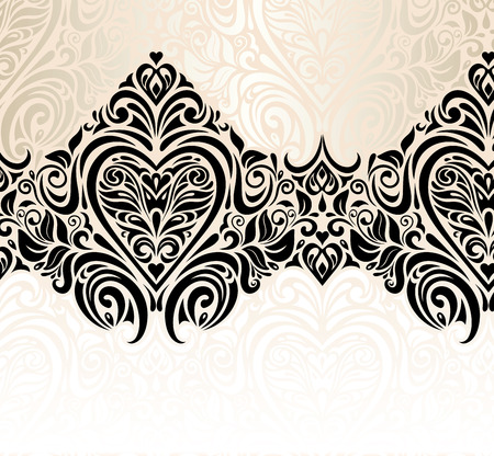 wedding vintage decorative floral invitation background design 写真