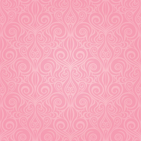 Pink vector trendy wedding decorative repeatable wallpaper background designのイラスト素材