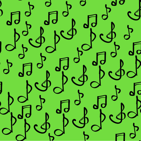Musical notes - seamlessのイラスト素材