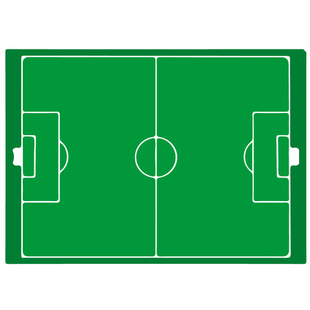 Soccer field - vectorのイラスト素材