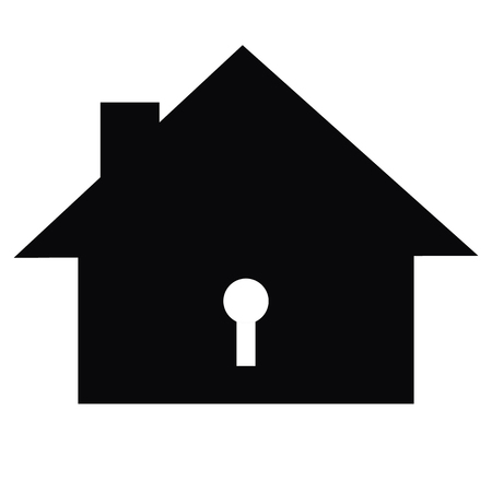 Home icon with keys.のイラスト素材