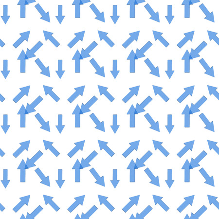 Monochromatic seamless background with arrowsのイラスト素材