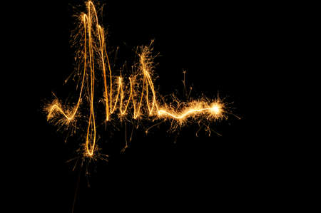 Sparkler Waveformの写真素材