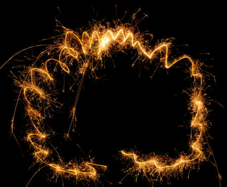 Sparkler frameの写真素材
