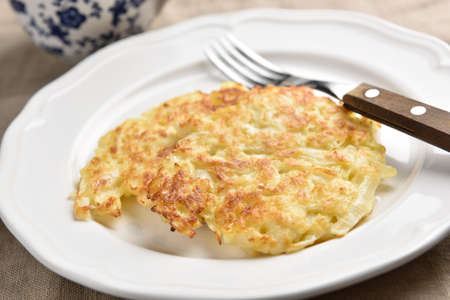 Portion of cabbage patties on a plate