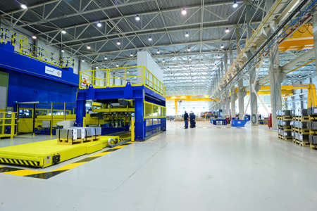 Vsefolozhsk, Leningrad oblast, Russia - June 5, 2015: Presentation of the joint enterprise Severstal-SSC-Vsevolozsk. The joint venture of Russian Severstal and Japanese Mitsui was established in 2010のeditorial素材