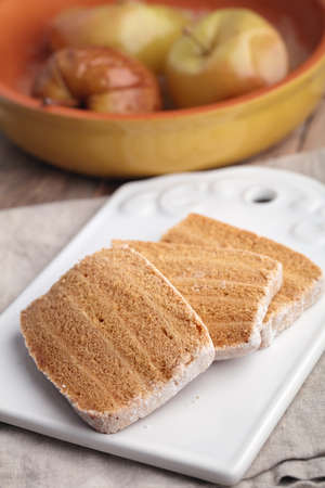 Traditional Russian candy pastila with apples