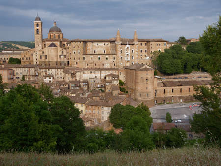 View to the old town of Urbino, Italy. The historical part of the city is listed