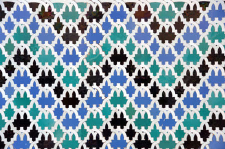 Abstract pattern of decorative tiles