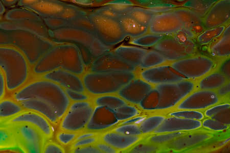 Handmade modern abstract painting. Made with fluid acrylic paints, by acrylic pouring with silicone...