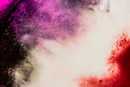 Handmade modern abstract painting. Made with alcohol inks, by using watercolor techniques and rubbing alcohol. Useable as a background or texture.の写真素材