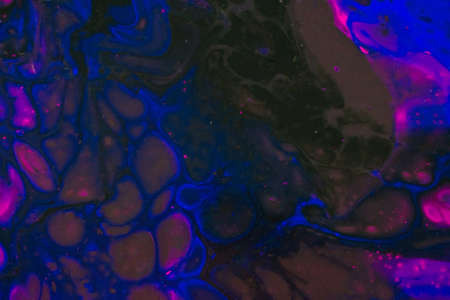 Handmade modern abstract painting. Made with fluid acrylic paints, by acrylic pouring with silicone and torching. Useable as a background or texture.の写真素材