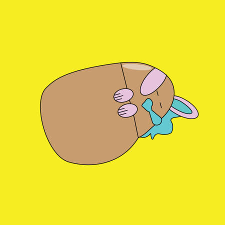 cute bunny icon designのイラスト素材
