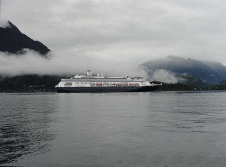 Cruise ship in Alaskaのeditorial素材