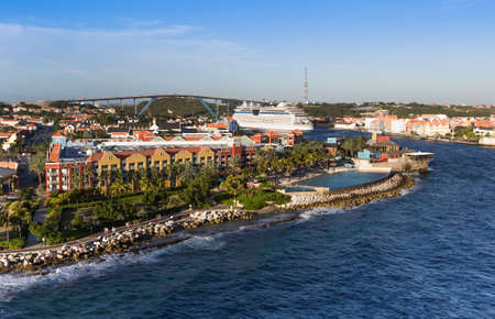 Downtown of Willemstad, Curacao, ABCのeditorial素材