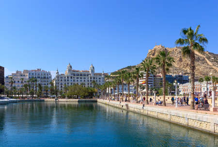 Alicante marina, city centreの写真素材