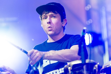 MOSCOW, RUSSIA - 1 JUNE: Thom Green (Alt-J) playing on Moscow Ahmad Tea Music Festival. Moscow, 1 June, 2013のeditorial素材