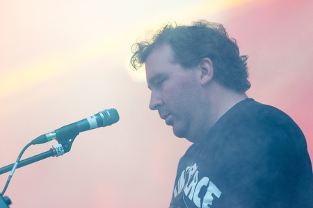 MOSCOW, RUSSIA - 1 JUNE: Joe Goddard (Hot Chip) playing on Moscow Ahmad Tea Music Festival. Moscow, 1 June, 2013のeditorial素材