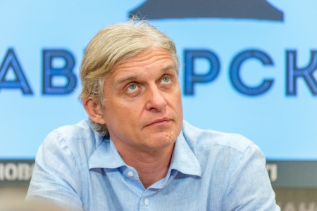 MOSCOW, RUSSIA - June, 5: Oleg Tinkov press-conference about his love and passion - new Tinkoff beer. Moscow, June 5, 2013のeditorial素材