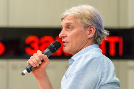 MOSCOW, RUSSIA - June, 5: Oleg Tinkov press-conference about his love and passion - new Tinkoff beer. Moscow, June 5, 2013のeditorial素材