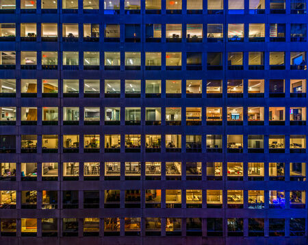 Empty off-hours office spaceのeditorial素材