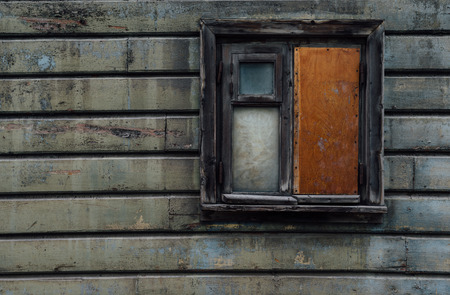 Old wooden window and wall in Tallinn, Estoniaのeditorial素材